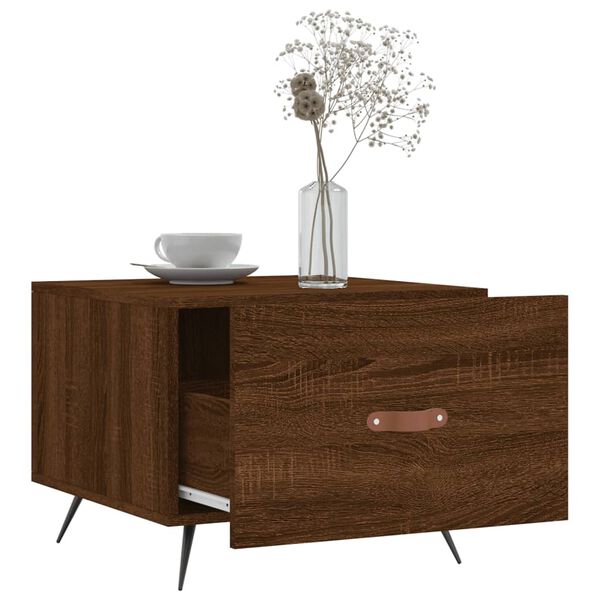 vidaXL Couchtische 2 Stk. Braun Eichen-Optik 50x50x40 cm Holzwerkstoff