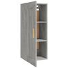 vidaXL Wandschrank Betongrau 35x34x90 cm Holzwerkstoff