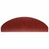 vidaXL 15-tlg Selbstklebende Treppenmatten Nadelvlies 65x21x4cm Rot
