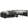 vidaXL Bettgestell Schwarz 75x190 cm Holzwerkstoff