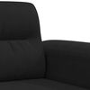 vidaXL 2-Sitzer-Sofa Schwarz 140 cm Mikrofasergewebe