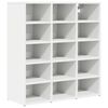 vidaXL Schuhschrank 77,5 x 30 x 83,5 cm Holzwerkstoff Wei&szlig;