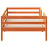 vidaXL Massivholzbett ohne Matratze Wachsbraun 90x190 cm Kiefernholz