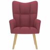 vidaXL Relaxsessel Stoff Weinrot