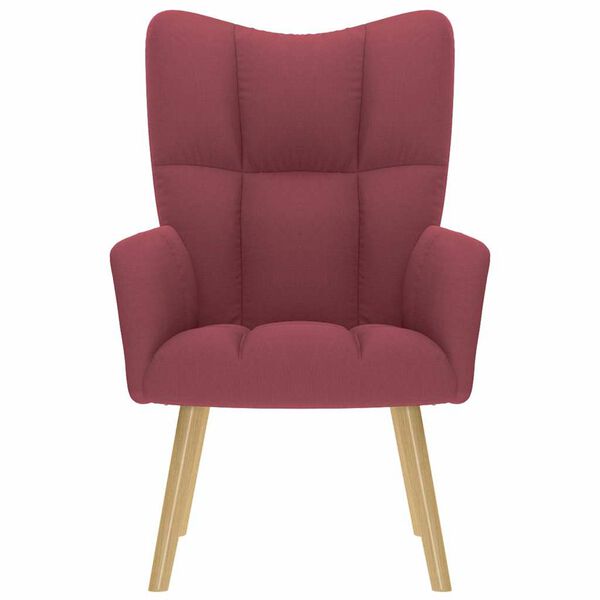 vidaXL Relaxsessel Stoff Weinrot