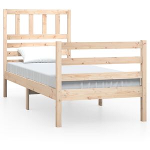 vidaXL Massivholzbett 90x190 cm