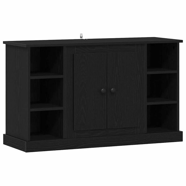 vidaXL Sideboard Schwarz Eichen-Optik 100 x 35,5 x 60 cm Holzwerkstoff