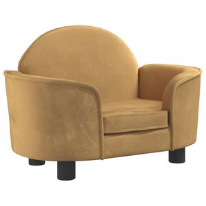 vidaXL Hundebett Braun 66x40x45 cm Samt