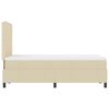 vidaXL Boxspringbett mit Matratze Creme 120 x 190 cm Stoff