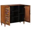 vidaXL Sideboard mit Regal Walnuss 90 x 33,5 x 75 cm Massivholz Mango