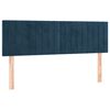 vidaXL Kopfteile 2 Stk. Dunkelblau 72x5x78/88 cm Samt