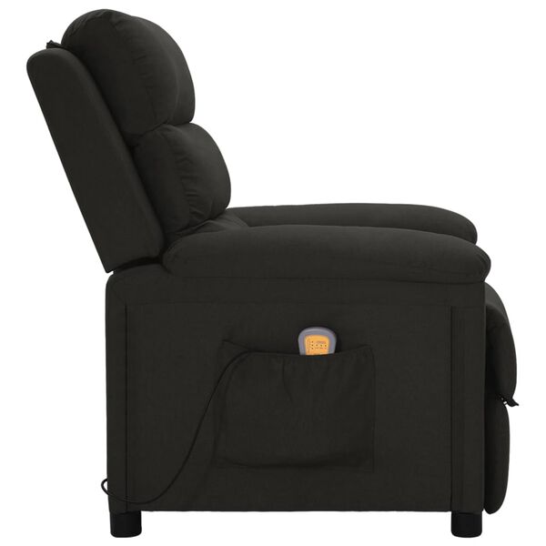 vidaXL Massagesessel Schwarz Stoff