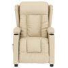 vidaXL Relaxsessel Elektrisch Creme Stoff