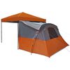 vidaXL Camping-Zelt-Set mit Dach 2 pcs Orange Taffeta und Stoff