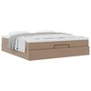 vidaXL Ottoman-Bett mit Matratze Cappuccino-Braun 180x200cm Kunstleder