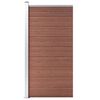 vidaXL Zaunelement WPC 95x186 cm Braun