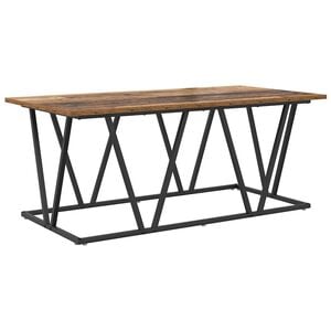 vidaXL Couchtisch Altholz 100 x 50 x 40 cm Sperrholz und Metall