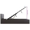 vidaXL Stauraumbett Hydraulisch Grau Kunstleder 160×200cm