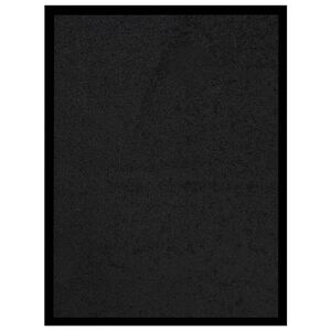 vidaXL Fu&szlig;matte Schwarz 40x60 cm