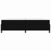 vidaXL Boxspringbett mit Matratze Schwarz 200 x 200 cm Stoff