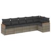 vidaXL Patio Sofa Set 4-Sitzer Grey