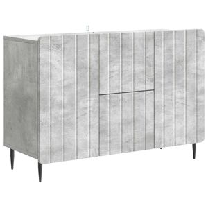 vidaXL Sideboard Betongrau 89 x 34,5 x 62 cm Holzwerkstoff