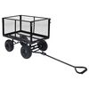 vidaXL Gartenwagen Schwarz 350 kg