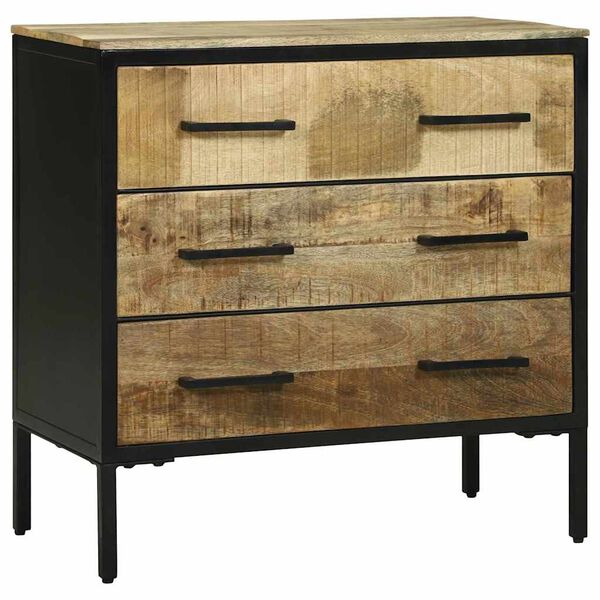 vidaXL Sideboard Braun 70 x 35 x 70 cm Massivholz Mango