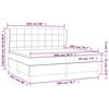 vidaXL Boxspringbett mit Matratze Dunkelgrau 200x200 cm Samt