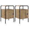 vidaXL Nachttisch 2 Stk. Artisan-Eiche 35 x 36,5 x 56 cm Holzwerkstoff