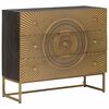 vidaXL Schubladenschrank mit Schubladen Messing 75 x 30 x 65 cm