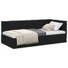 vidaXL Eckbettgestell Schwarz 80 x 200 cm Stoff