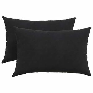vidaXL Sofakissen 2 St&uuml;ck Schwarz 60 x 40 cm Cordstoff
