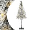 vidaXL Weihnachtsbaum mit 150 LEDs Wei&szlig; 150 cm PE und Stahl