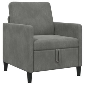 vidaXL Sofa mit Stauraum Dunkelgrau 72 x 78 x 87 cm Polyester