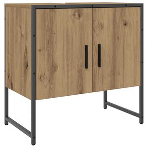 vidaXL Waschbeckenunterschrank Artisan-Eiche 60x33x60 cm