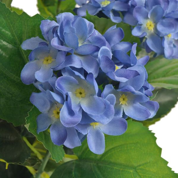 vidaXL K&uuml;nstliche Hortensie mit Topf 60 cm Blau
