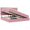vidaXL Aufbewahrungsbett mit Matratze Rosa 200 x 200 cm Samt