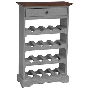 vidaXL Weinregal Massives Mahagoniholz 55x23x85 cm