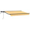vidaXL Manueller Markisenrahmen mit LEDs Sand 3,5 x 2 m