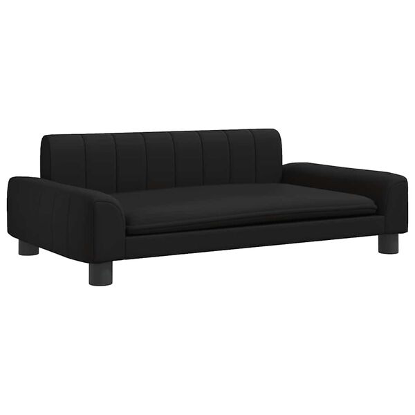 vidaXL Kindersofa Schwarz 90x53x30 cm Kunstleder