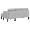 vidaXL Sofa Set mit Kissen Wolkengrau 173 x 131 x 67 cm Polyester
