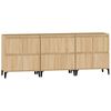vidaXL Sideboards 3 Stk. Sonoma-Eiche 60x35x70 cm Holzwerkstoff