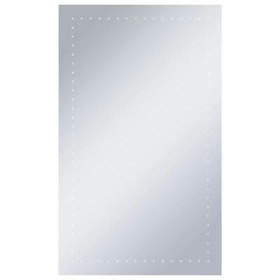vidaXL Badezimmer-Wandspiegel mit LEDs 60x100 cm