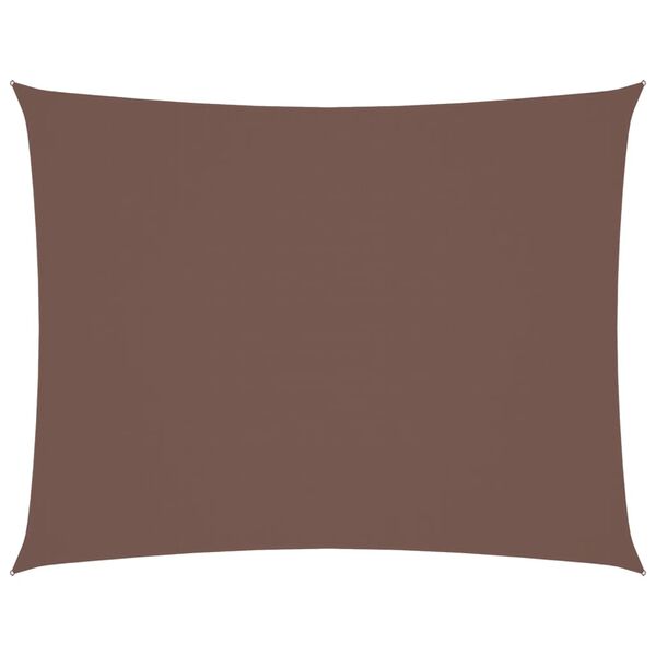 vidaXL Sonnensegel Oxford-Gewebe Rechteckig 2x3,5 m Braun