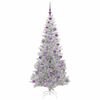 vidaXL Weihnachtsbaum mit 300 LEDs mit St&auml;nder Silber 180 cm PET