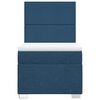 vidaXL Boxspringbett mit Matratze Blau 100x200 cm Stoff