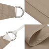 vidaXL Sonnensegel Oxford-Gewebe Rechteckig 3x4,5 m Taupe