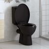 vidaXL Toilettensitz mit Absenkautomatik und Quick-Release Schwarz