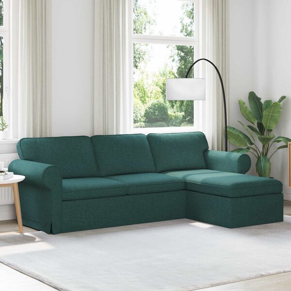 vidaXL Sofa Dunkelgr&uuml;n